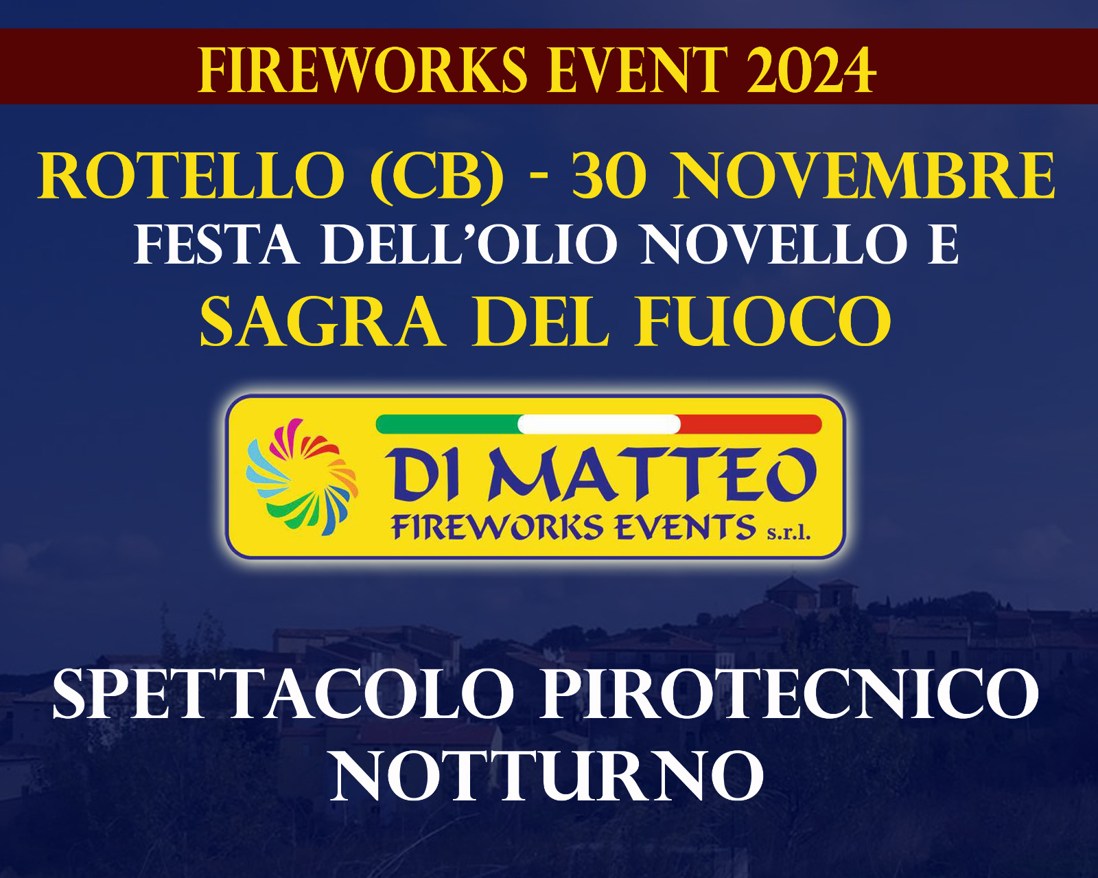 ROTELLO (CB) – Festa dell’olio novello e sagra del fuoco – 30 Novembre 2024